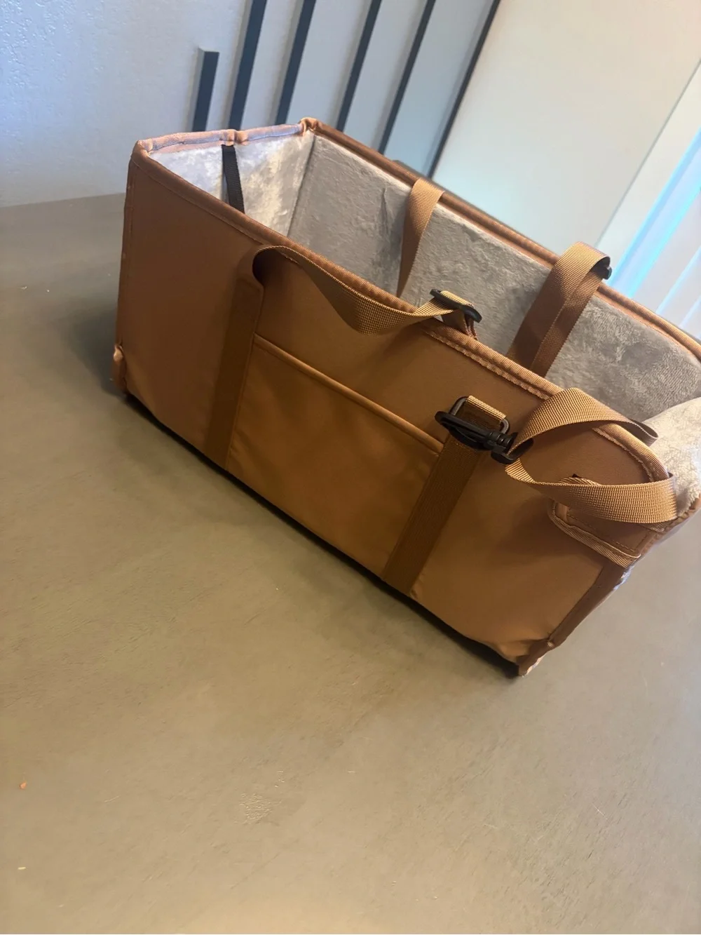 Dog Car Seat Booster - Tan Pet Travel Booster Seat